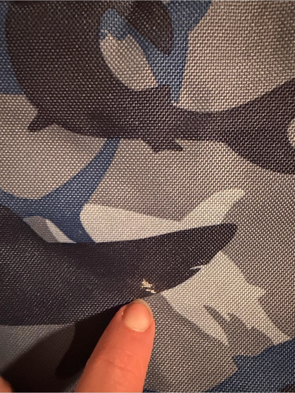 Pottery Barn Kids Gray & Blue Sharks Toiletry Large Zippered Pouch